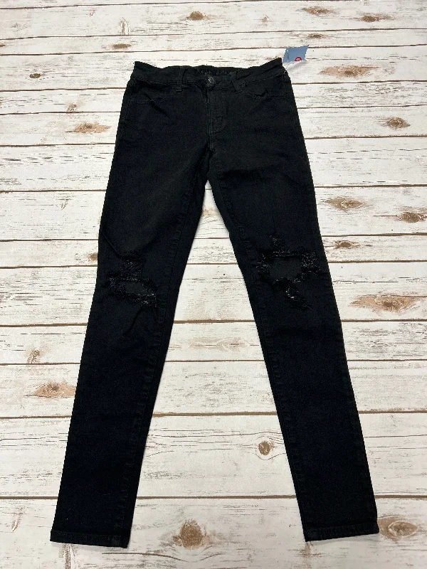 Jeans Skinny By American Eagle In Black, Size: 6