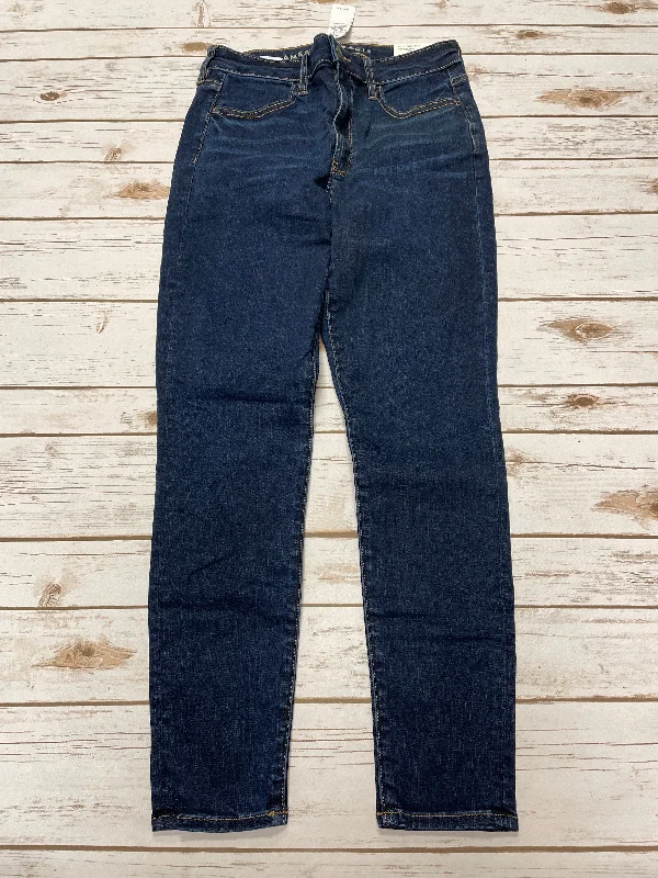 Jeans Skinny By American Eagle In Blue Denim, Size: 8