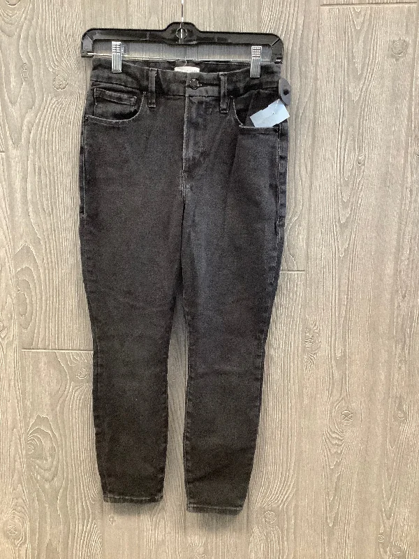 Jeans Skinny By Good American In Black Denim, Size: 8