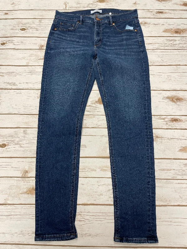 Jeans Skinny By Loft In Blue Denim, Size: 10