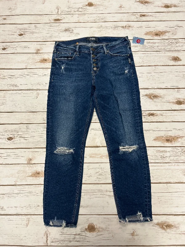 Jeans Skinny By Silver In Blue Denim, Size: 6