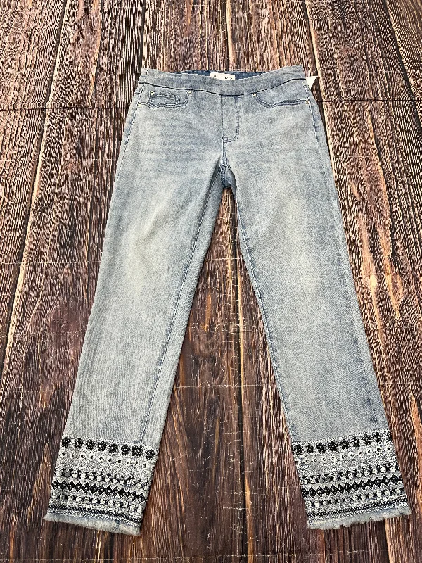 Jeans Skinny By Tribal In Blue Denim, Size: 6