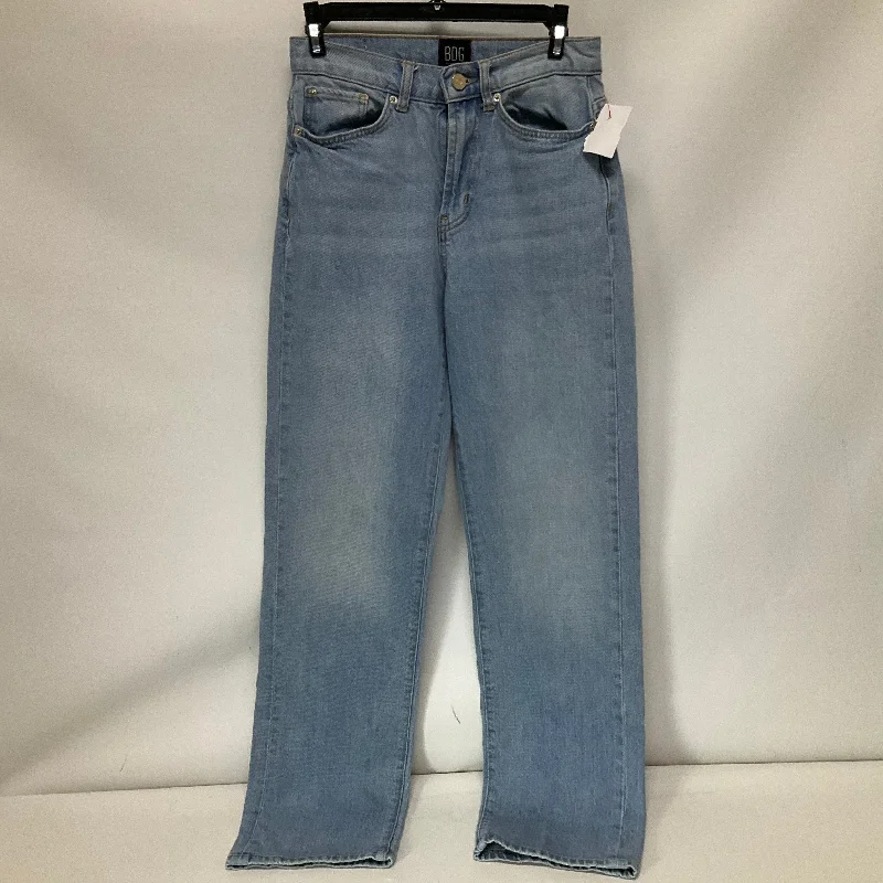 Jeans Straight By Bdg In Blue Denim, Size: 0