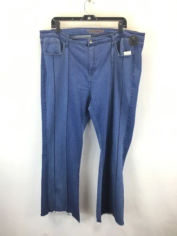 Jeans Straight By Clothes Mentor In Blue Denim, Size: 20