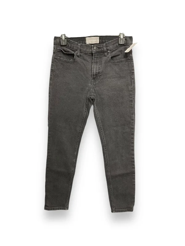 Jeans Straight By Everlane In Black Denim, Size: 4