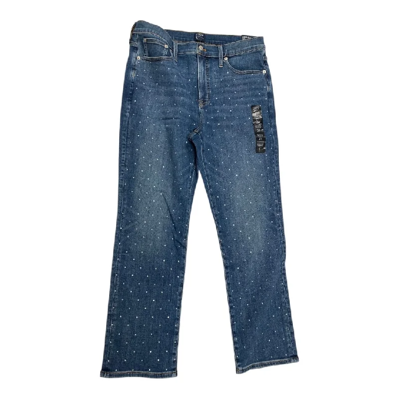 Jeans Straight By J. Crew In Blue Denim, Size: 12