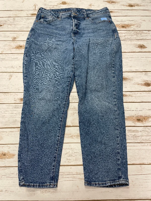 Jeans Straight By Old Navy In Blue Denim, Size: 14