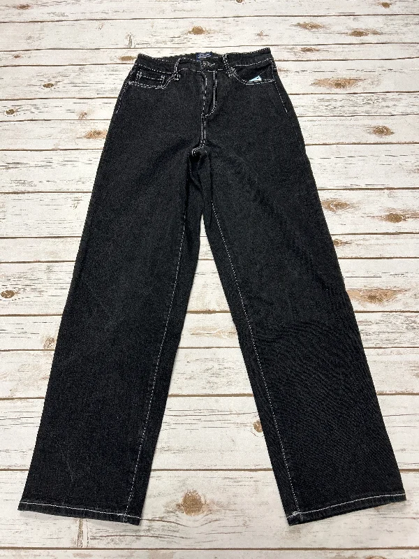 Jeans Straight By Scoop In Black, Size: 4