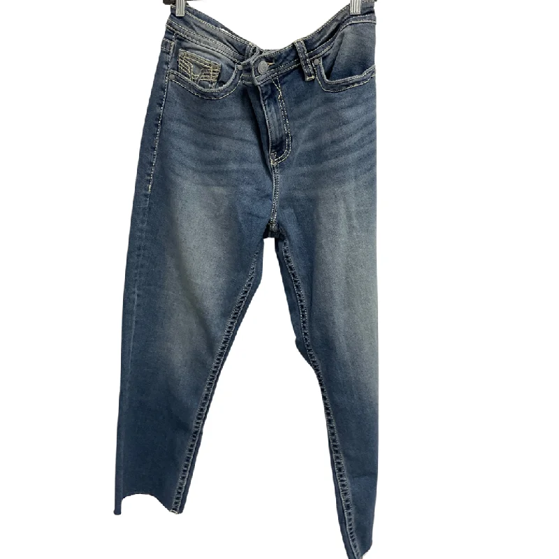 Jeans Straight By Vigoss In Blue Denim, Size: 16