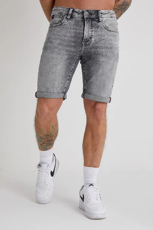 Texas denim shorts In Grey wash