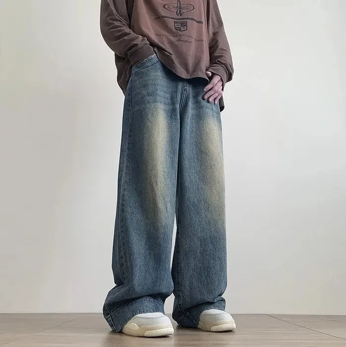 Vintage Cool Faded Tinted Baggy Denims