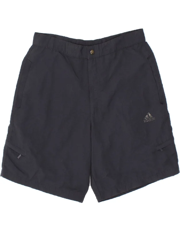 ADIDAS Mens Cargo Shorts Small W28  Navy Blue Polyester