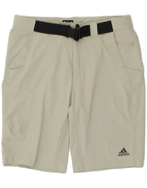 ADIDAS Mens Cargo Shorts W32 Medium Beige Polyester