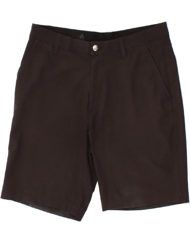 ADIDAS Mens Chino Shorts W32 Medium Black Polyester