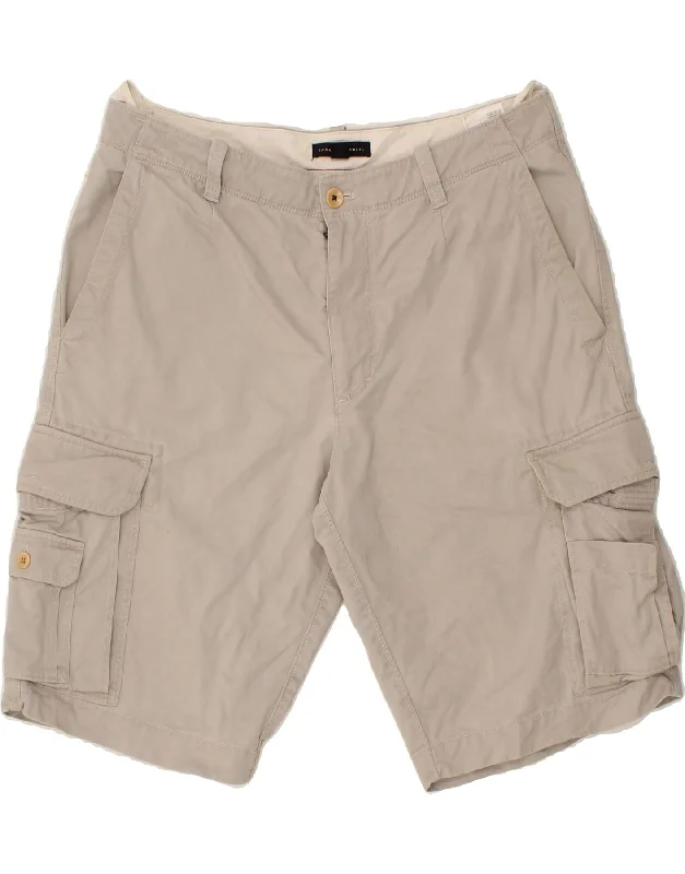 BANANA REPUBLIC Mens Cargo Shorts W35 Large Beige Cotton