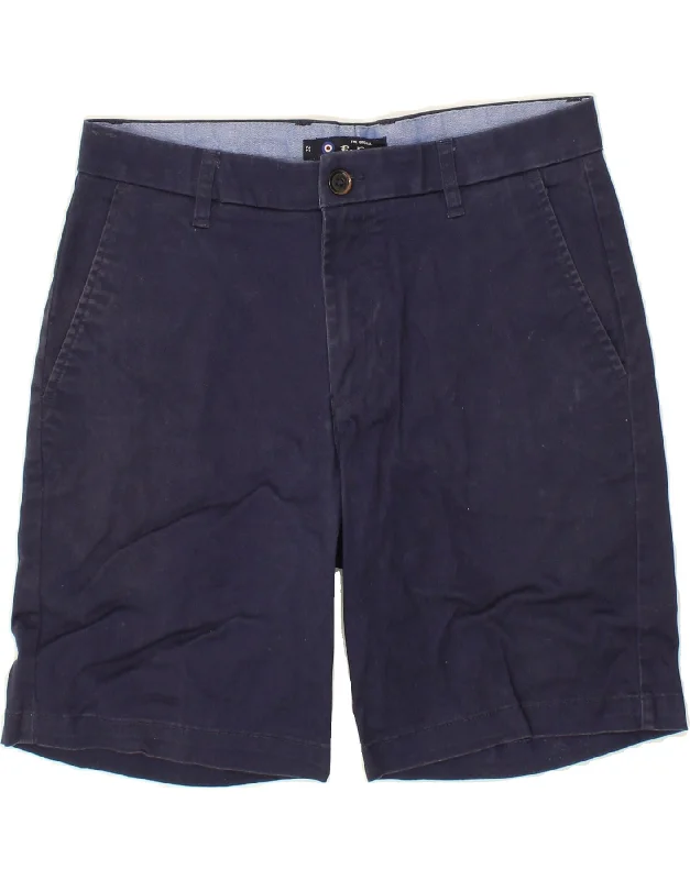 BEN SHERMAN Mens Chino Shorts W32 Medium Navy Blue Cotton