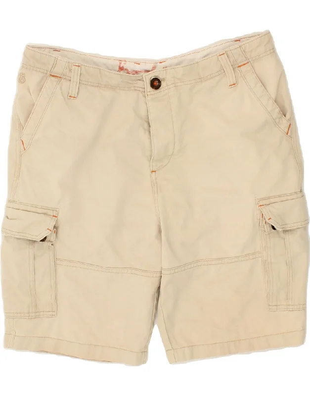 BODEN Mens Cargo Shorts W38 XL Beige Cotton