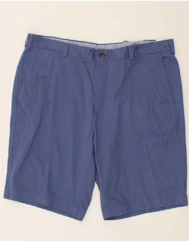 BROOKS BROTHERS Mens Chino Shorts W38 XL Blue Cotton