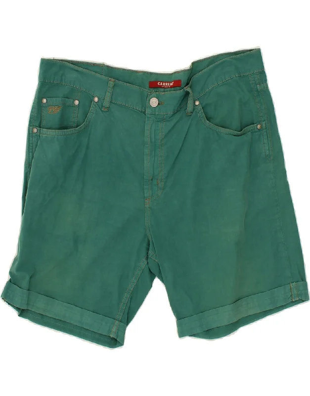 CARRERA Mens Casual Shorts W36 Large Green Cotton