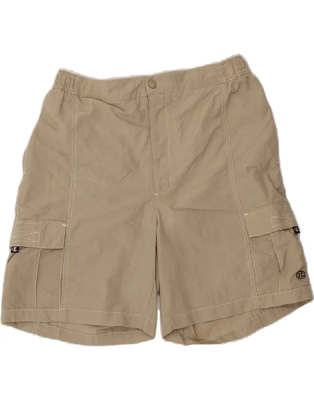 CHAMPION Mens Cargo Shorts 2XL W42  Beige Polyamide