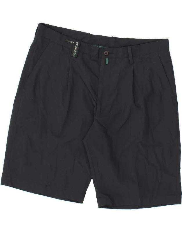 CHERVO Mens Chino Shorts W40 XL Navy Blue Polyester