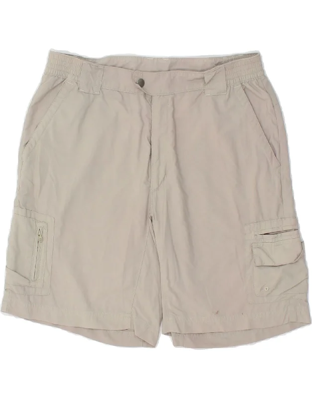 COLUMBIA Mens Cargo Shorts Medium W30 Grey Nylon