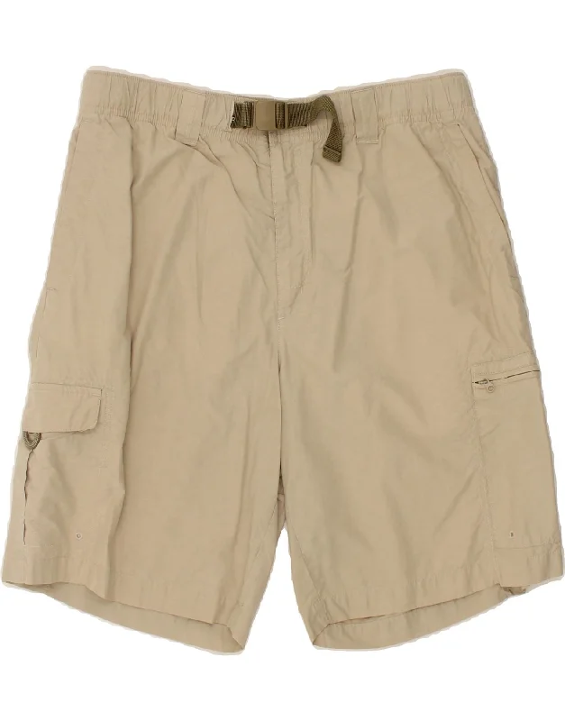 COLUMBIA Mens Cargo Shorts Medium W32 Beige Cotton