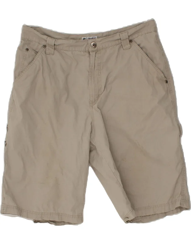 COLUMBIA Mens Cargo Shorts W36 Large Grey Cotton