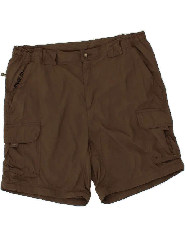 COLUMBIA Mens Cargo Shorts XL W38 Brown Cotton