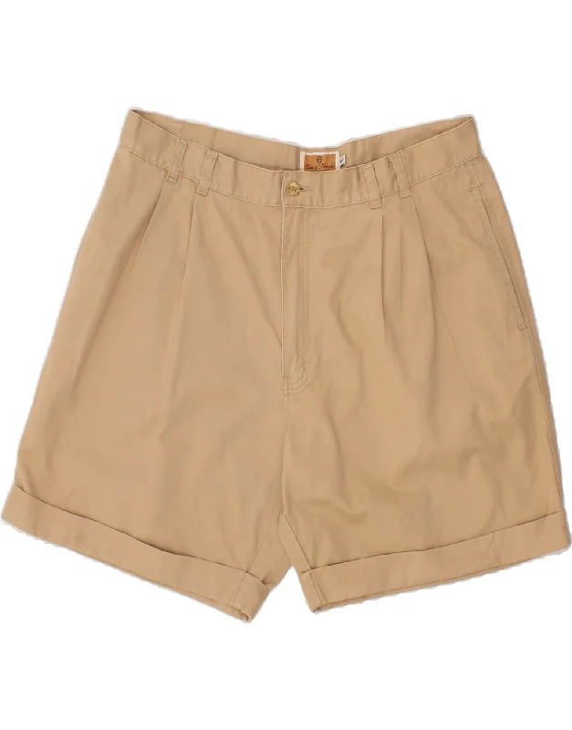 CONTE OF FLORENCE Mens Pegged Chino Shorts IT 52 XL W38  Beige Cotton