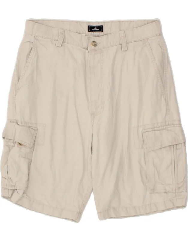 DOCKERS Mens Cargo Shorts W32 Medium Beige Cotton