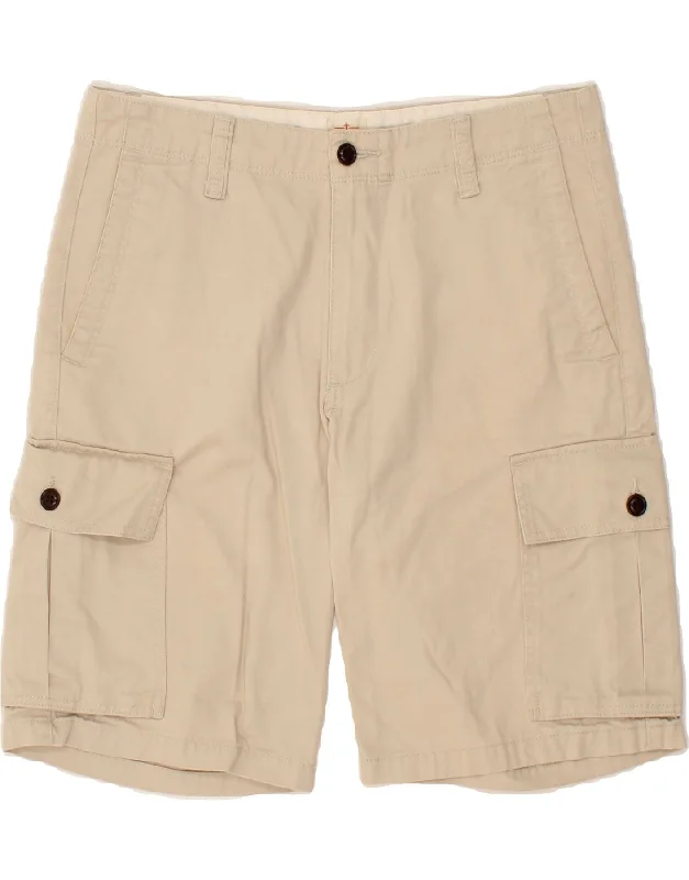 DOCKERS Mens Cargo Shorts W32 Medium Beige Cotton