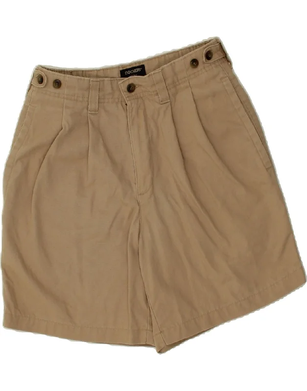 DOCKERS Mens Chino Shorts W30 Medium Brown Cotton