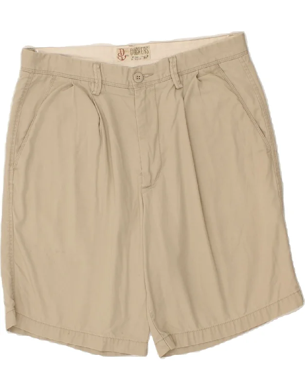 DOCKERS Mens Chino Shorts W36 Large  Beige Cotton