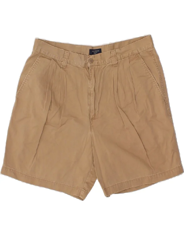 DOCKERS Mens Chino Shorts W36 Large Brown Cotton