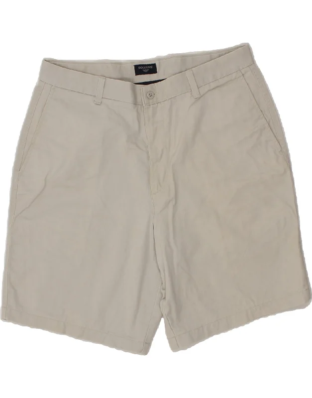 DOCKERS Mens Chino Shorts W36 Large Grey Cotton