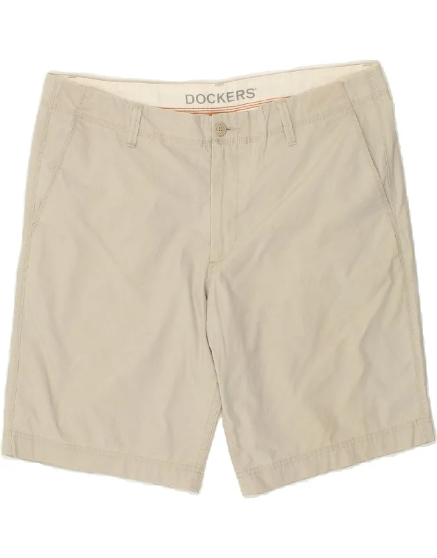 DOCKERS Mens Chino Shorts W38 XL Beige Cotton