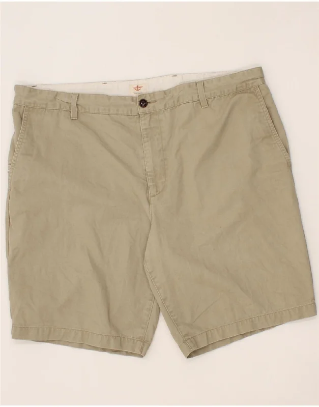 DOCKERS Mens Chino Shorts W40 XL Beige Cotton