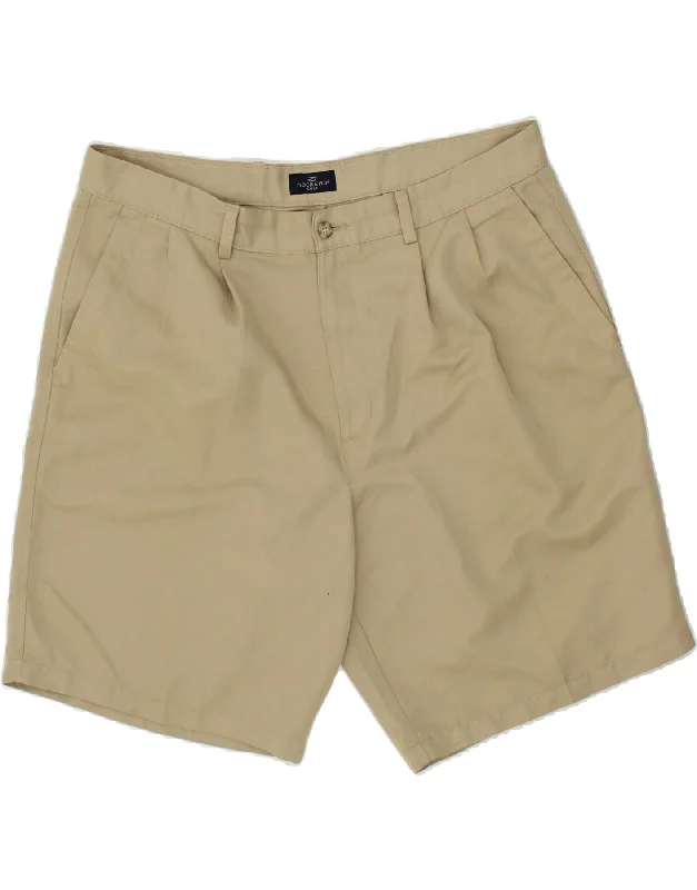 DOCKERS Mens Golf Pegged Chino Shorts W38 XL Beige Polyester