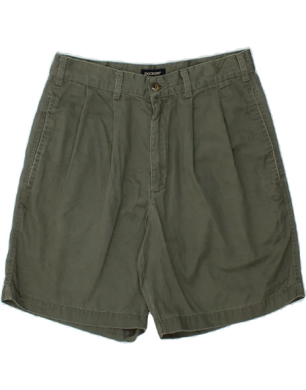 DOCKERS Mens Pegged Chino Shorts W31 Medium  Khaki