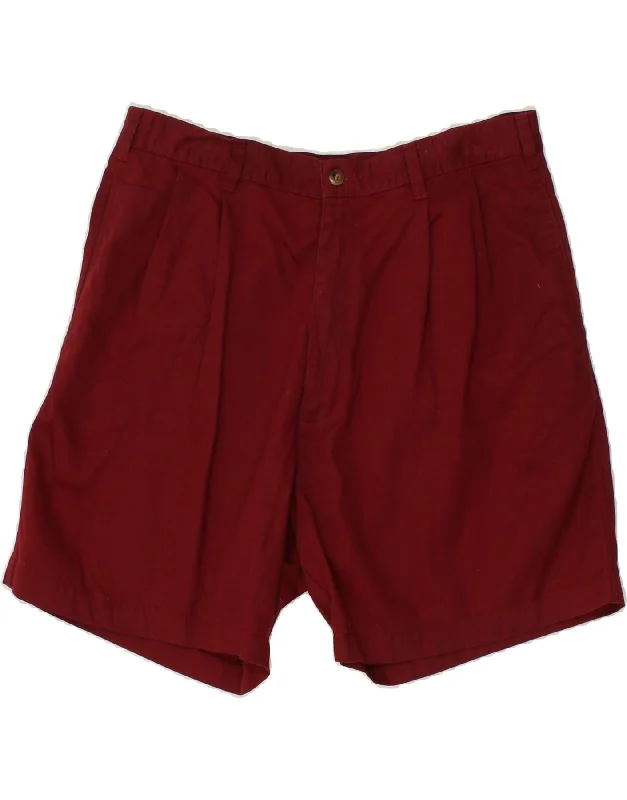 DOCKERS Mens Pegged Chino Shorts W36 Large Red Cotton