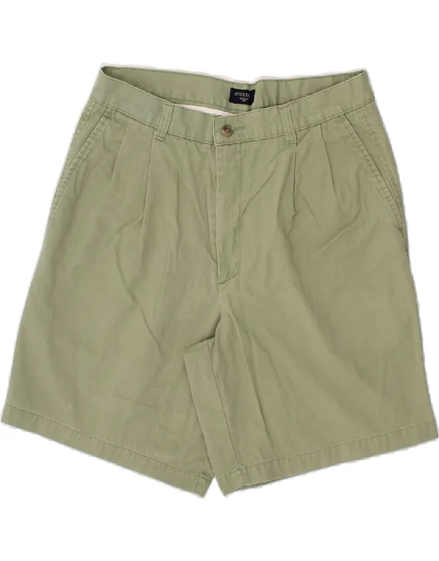 DOCKERS Mens Relaxed Fit Chino Shorts W34 Large Green Cotton