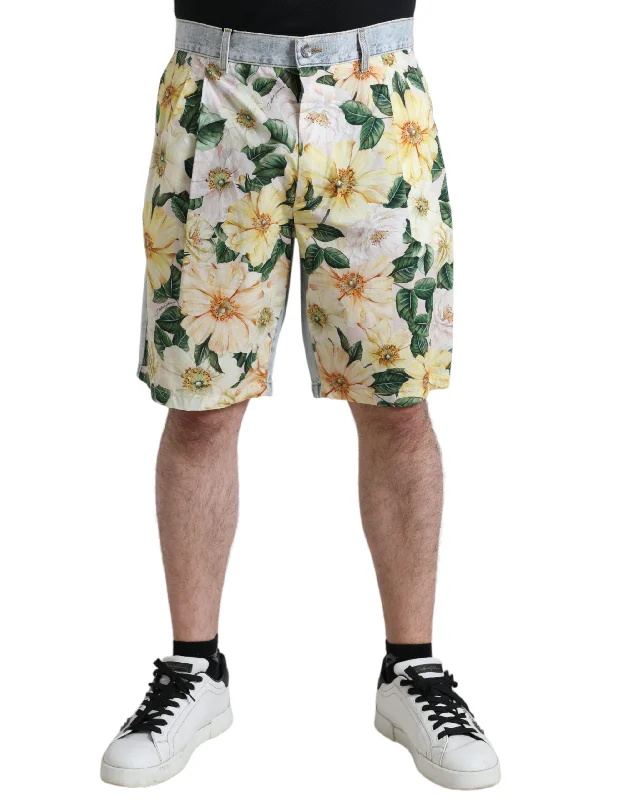 Dolce & Gabbana  Floral Cotton Bermuda Men's Shorts