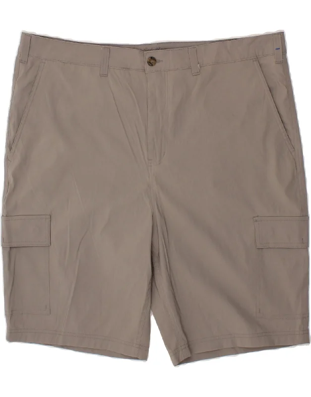 EDDIE BAUER Mens Cargo Shorts W42  2XL Grey Nylon