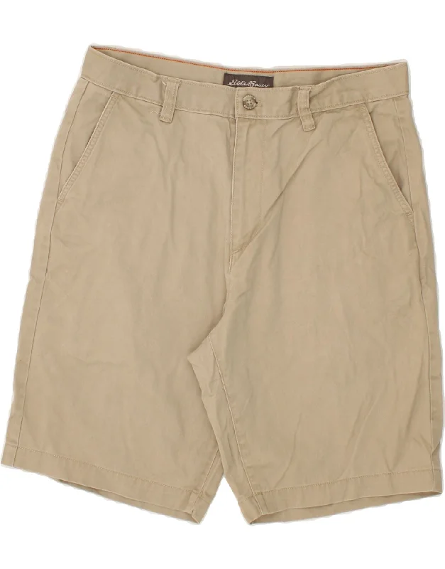 EDDIE BAUER Mens Chino Shorts W32 Medium Grey Cotton