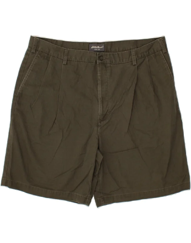 EDDIE BAUER Mens Chino Shorts W42 2XL Khaki Cotton