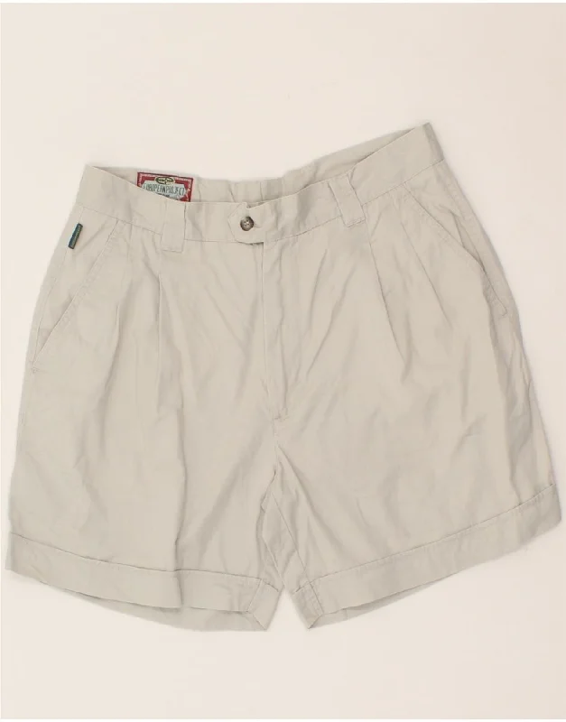 EUROPEAN PROJECT Mens Pegged Chino Shorts IT 48 Medium W30 Grey Cotton