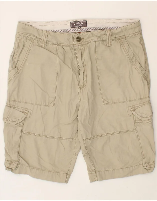 FAT FACE Mens Cargo Shorts W38 XL Beige Cotton