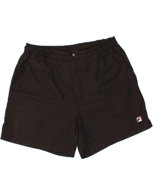 FILA Mens Chino Shorts W34 Large Black Polyester