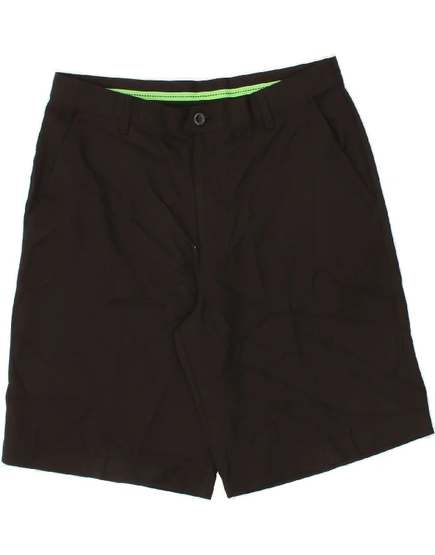 IZOD Mens Golf Chino Shorts W34 Large Black Polyester